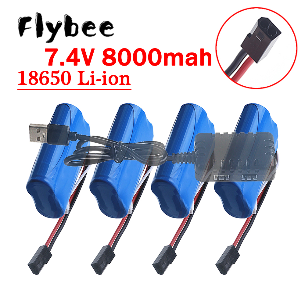 Rc Hobby Hub - (5500 Plug) Bateria 18650 7.4V 8000mAh,