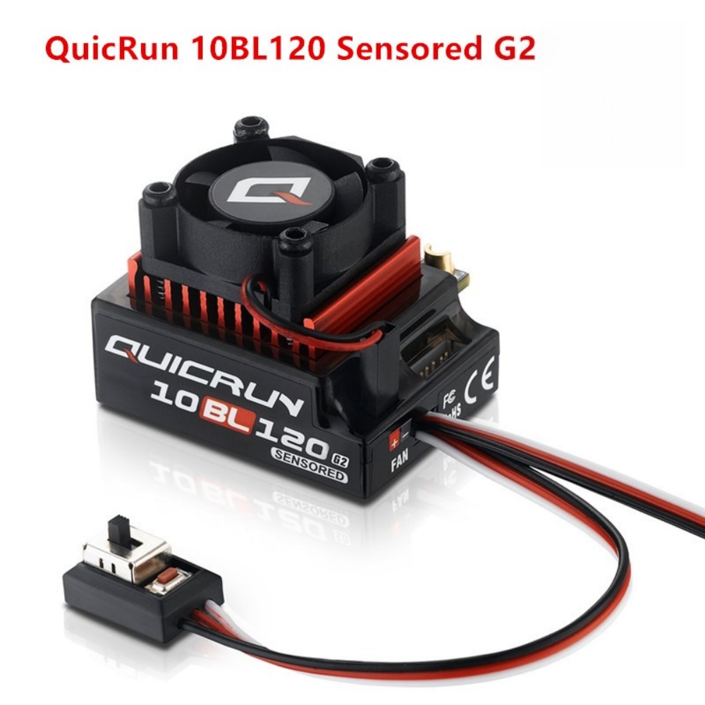 Rc Hobby Model - FATJAY Hobbywing QUICRUN-10BL-120-G2 120A ESC Czujnikowy