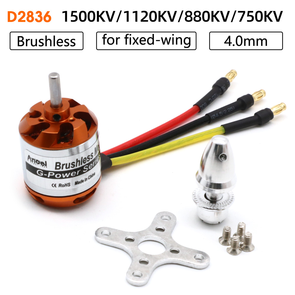 Silnik RC D2836 750KV 1500KV 8 – Rc Hobby Grade recenzja i cena